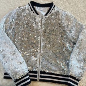 Rockets of Awesome Sequin Bomber Jacket